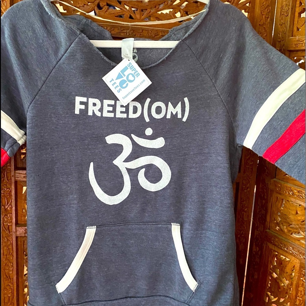 Yoga Swag Wide Necked Cut Freed(om) Sweatshirt